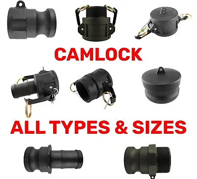 Type A-f Camlock Coupling Fitting Ibc Tank Female Male Hose Tail (0.75  - 4 ) • £17.19