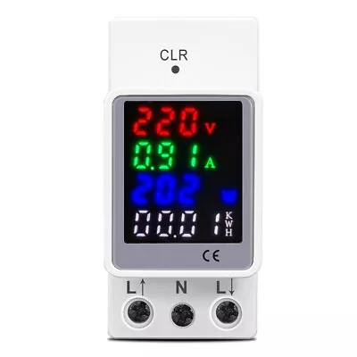 Compact Electric Energy Monitor 100A Voltage Current KWH Meter (66 Characters) • $45.63