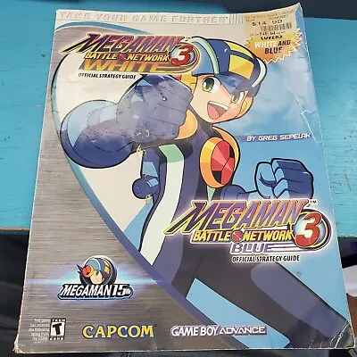 Mega Man Battle Network 3 White/Blue Official Strategy Guide For Nintendo GBA • $27