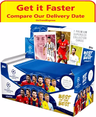 Topps UEFA CHAMPIONS LEAGUE 2020 2021 Best Of The Best Cards Sealed Box 24 Pack • $63.68