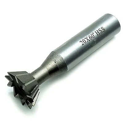  60 Degree 20mm Dovetail HSS Dovetail End Milling Cutter For Lathe Milling • $9.87