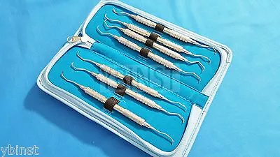 7 Pcs Periodontal Gracey Curettes Hollow Handle Kit Dental Surgical Instruments • $27