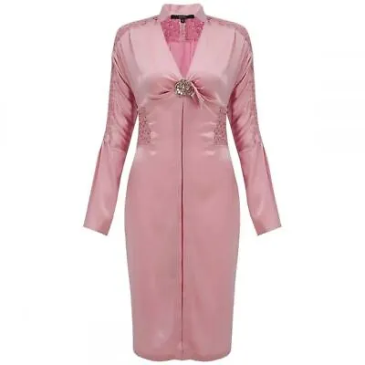 VINTAGE TOM FORD For GUCCI CRYSTAL EMBELLISHED PINK SILK DRESS • $3250