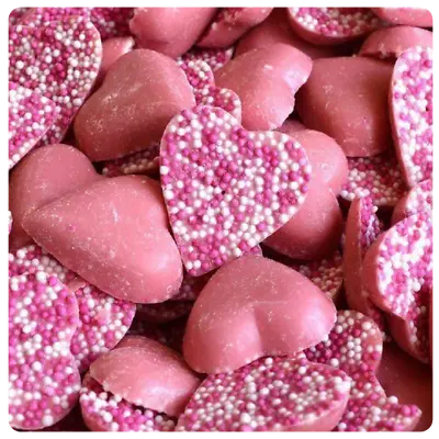 Pink Hearts Chocolate Sweets Pick N Mix Candy Retro Party Birthday Valentines • £4.49