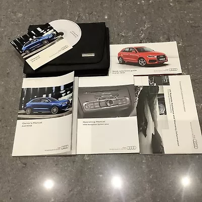 $55.45 • Buy 2013-2016 Audi Rs Q3 Owners Handbook Manual Pack Navigation & Wallet