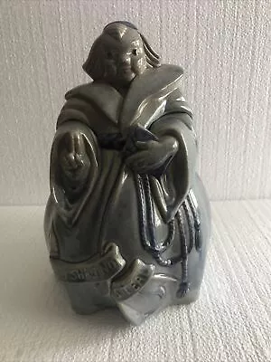 🔥Vintage Red Wing Pottery Blue Friar Monk Cookie Jar Thou Shall Not Steal • $40