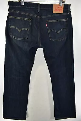 Levi's 514 Straight Leg Jeans Mens Size 36x32 Blue Meas. 37x33 • $18.99