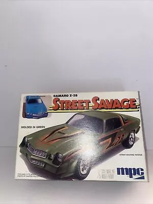 Vintage Model Car Kit Camaro Z-28 Street Savage Mpc 1/25￼ Open Box As Pictured • $59