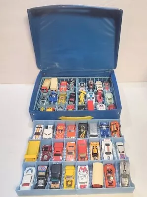 Vintage Lot Of 1970s 1980s Hot Wheels Matchbox Kidco Diecast Cars & Carry Case • $69.99