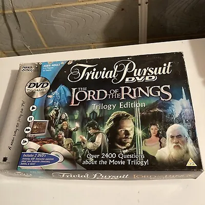 £11.99 • Buy The Lord Of The Rings Trivial Pursuit DVD Trilogy Edition LOTR  Board Game Retro