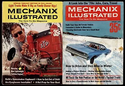 Lot Of TWO * MECHANIX ILLUSTRATED January 1970 GTO Test- Feb1969  ADVERTISING • $6.50