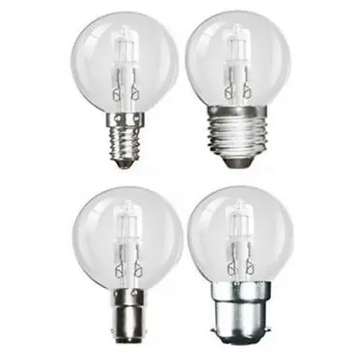 240V G45 45mm Round Golf Ball Halogen Light Bulb Lamp Clear 18w 42w Dimmable • £0.99