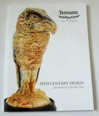 TENNANTS 20th Century Design 2022 AUCTION CATALOGUE Martin Brothers Pottery • £11.99