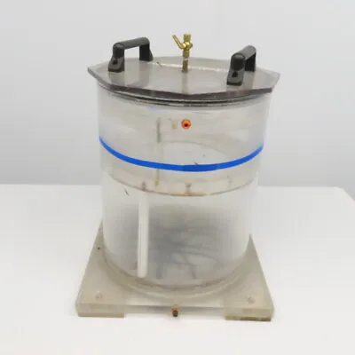 Acrylic Bubble Emission Leak Test Vacuum Chamber 20 Liter 13-1/2  X 16  Tall • $1169.99