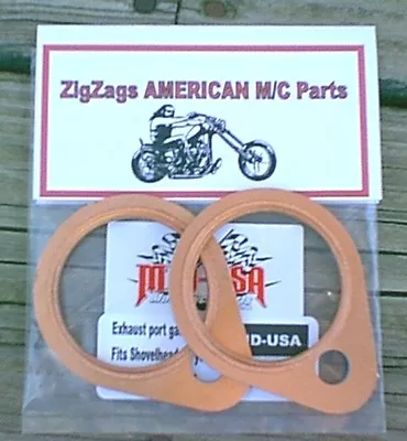 Exhaust Port Gaskets For Harley Davidson Shovelhead CLEARENCE Was $22 + S/H • $18