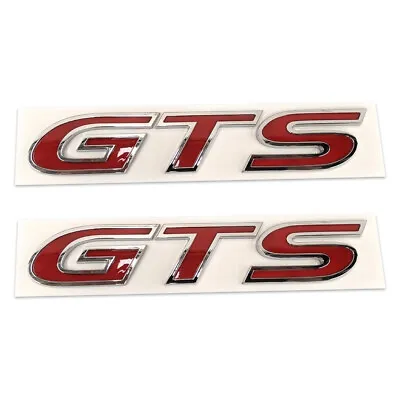 Genuine HSV 2 Side Badges  GTS  For VY GTS / GTS Coup'e Coupe Red W/ Chrome Rim • $279.99