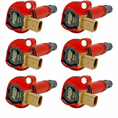 MSD Ignition 82576 EcoBoost Coil In Red Fits 2011-2016 Ford F150 Pack Of 6 • $359.95