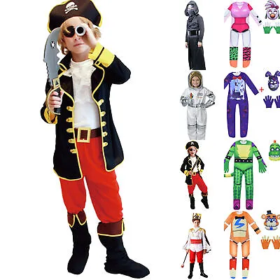 Kid Boys Girls Astronaut FNAF King Prince Cosplay Costume Halloween Fancy Dress • £11.69