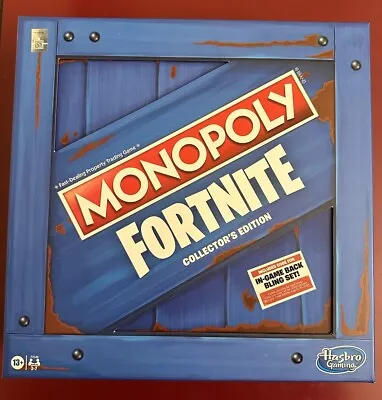 FORTNITE MONOPOLY Collectors Edition W/CODE For Backbling Set- Hasbro/Epic Games • $15