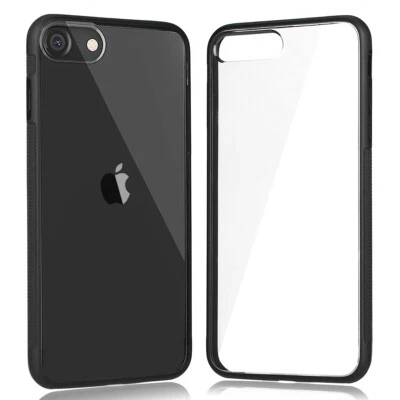 $7.59 • Buy Heavy Duty Ultra-Slim Clear Hybrid Hard Case Cover For IPhone SE3 SE2 8 7 6 Plus