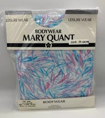 Mary Quant Abstract Patterned Bodystocking Body Suit One Size Retro Vintage • £6.99