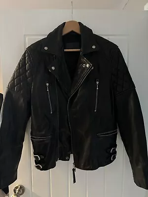 All Saints Leather Jacket Mens • £70