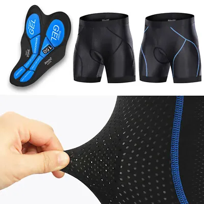 NEW Mens Cycling Padded Shorts Bicycle Road Bike MTB Mountain Biking Clothing • $14.99