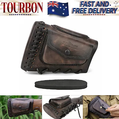 Tourbon Rifle Recoil Pad Cheek Rest Riser Shot Gun Buttstock Cover Side Pouch • $96.79