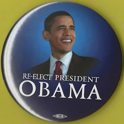 2012 Barack Obama 3  /  Re-Elect  Presidential Campaign Button(Pin20) • $3.25