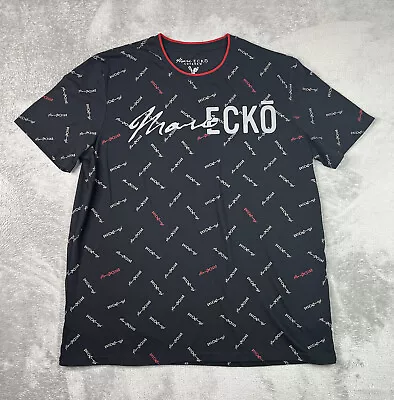 Marc Ecko Cut And Sew Tshirt Mens Xlarge Logo All Over Crew Neck • $12.32