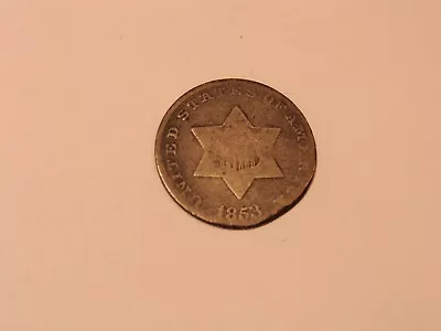 1853 Silver 3 Cent Piece • $2.25