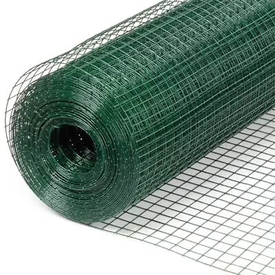 £14.49 • Buy Green Coated Galvanised Wire Garden Netting Outdoor Fencing 0.9m X 10m Mesh 25mm