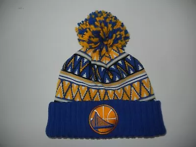 GOLDEN STATE WARRIORS Mitchell & Ness Warm NBA BASKETBALL BEANIE Ski Hat Fan Cap • $19.99