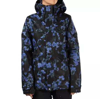 Volcom Activism Insulated Floral 15000mm Size Small LONG Snowboard Ski Jacket • $61.50