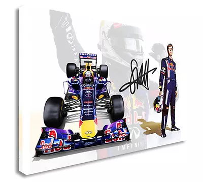 F1 Racer Sebastian Vettel Canvas Wall Art Picture Print • £51.98