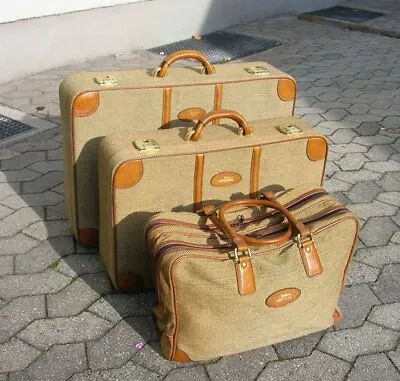 3 Mercedes Suitcase Luggage Car Goldpfeil 190 300 500 600 S Sl Original Mb Set • $2950