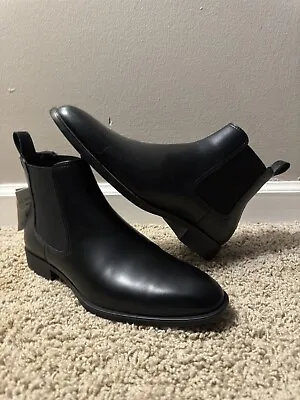 Zara Men's Chelsea Boot US Size 9 Black Ankle Boot New Without Box • $79.99