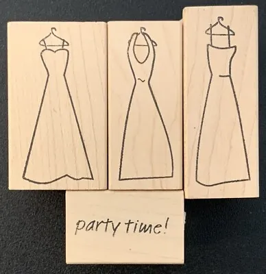 Memory Box Fashion Prom Slip Evening Dress Party Time Rubber Stamps • $6.99