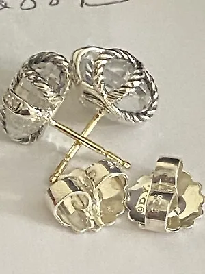 David Yurman Cable Wrap Earrings With Crystal And Diamonds • $399