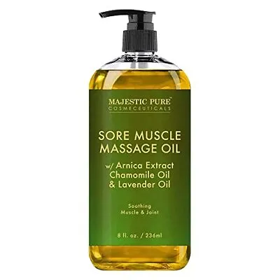 MAJESTIC PURE Arnica Sore Muscle Massage Oil For Body -  Assorted Sizes  • $17.41