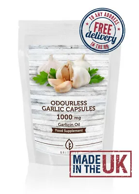 Odourless Garlic 1000mg Oil Extract Capsules GB • £4.81