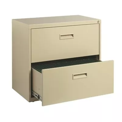 Hirsh 30-inch Width Metal 2 Drawer Home Office Lateral File Cabinet Putty/Beige • $322.34