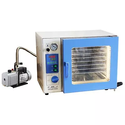 HFS(R) 1.9 Cuft Stainless Vacuum Oven - 10 Shelves Led Lights Vac Pump & Hose • $2600