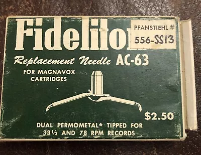 Fidelitone Replacement Needle For Magnavox Cartridge #AC -63 • $21.50