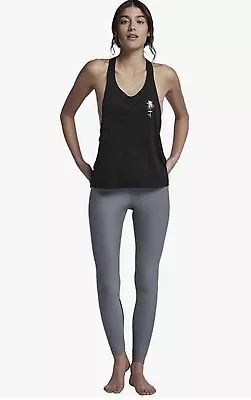 Hurley Womens Cool Gray Quick Dry UPF 50 Compression Mesh Leggings Size XL • $19.99