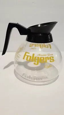 Vintage Folgers Coffee Pot Mountain Grown Coffee Pot Commercial Pot For Bunn  • $28.74