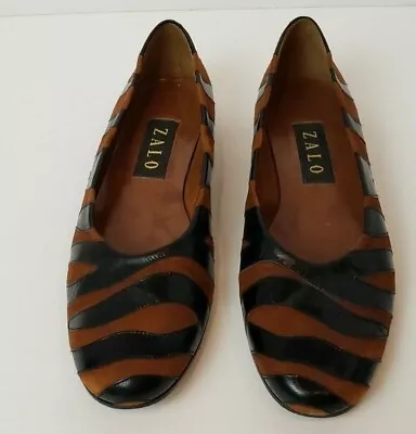 $34.95 • Buy Zalo Black & Brown Suede & Leather Women's Loafer Size 8.5 N $44.95