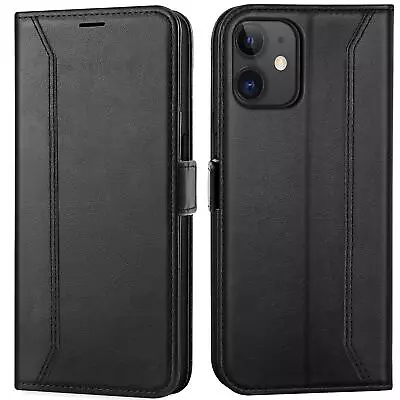 Flip Case For IPHONE 11 Rfid Protective Case Wallet Cover Book Bag • £13.75