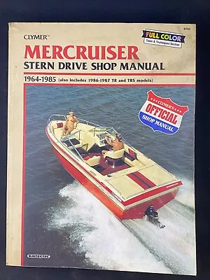 Mercruiser Stern Drive Sop Manual 1964-1985 By Clymer B740 • $14.90