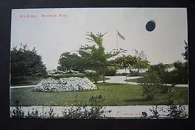 BEN McDHUI Montague MI Postcard JOHN ALEX. DOWIE Summer Home ZION. Circa 1907 • $5